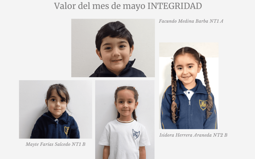 CUADRO DE HONOR DEL MES MAYO: INTEGRIDAD