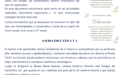 INFORMATIVO DEL MES SEPTIEMBRE