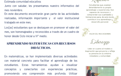 INFORMATIVO DEL MES NOVIEMBRE