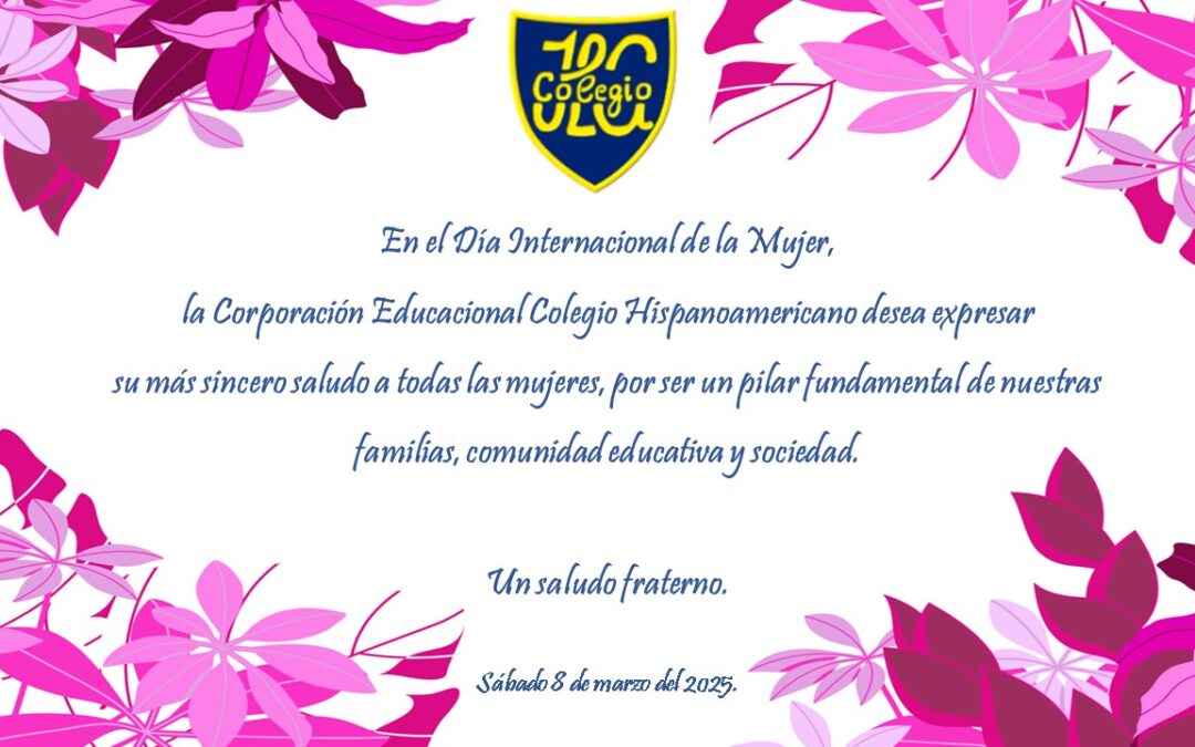 Saludo Especial día de la Mujer