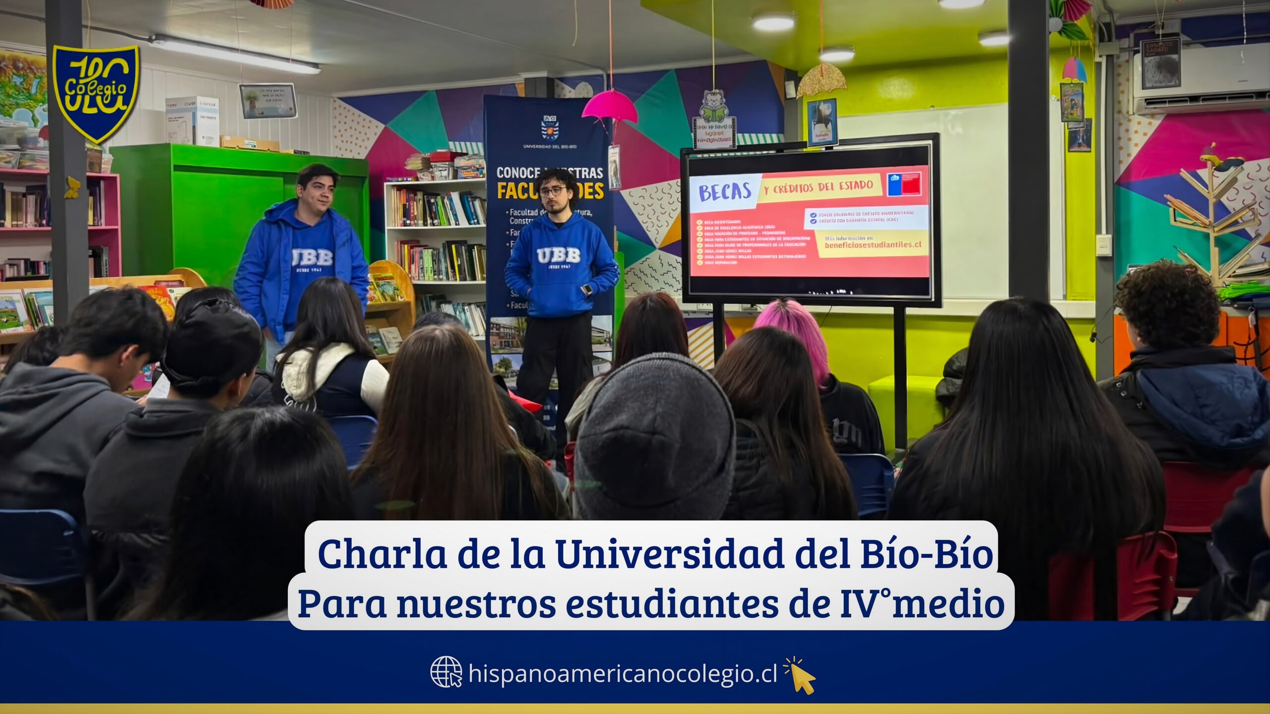 Estudiantes de IV° Medio participan en charla de la Universidad del Bío-Bío